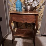 Side desk, Creative leisure table in varnished blond wood 1920