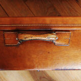Antique XXL leather suitcase