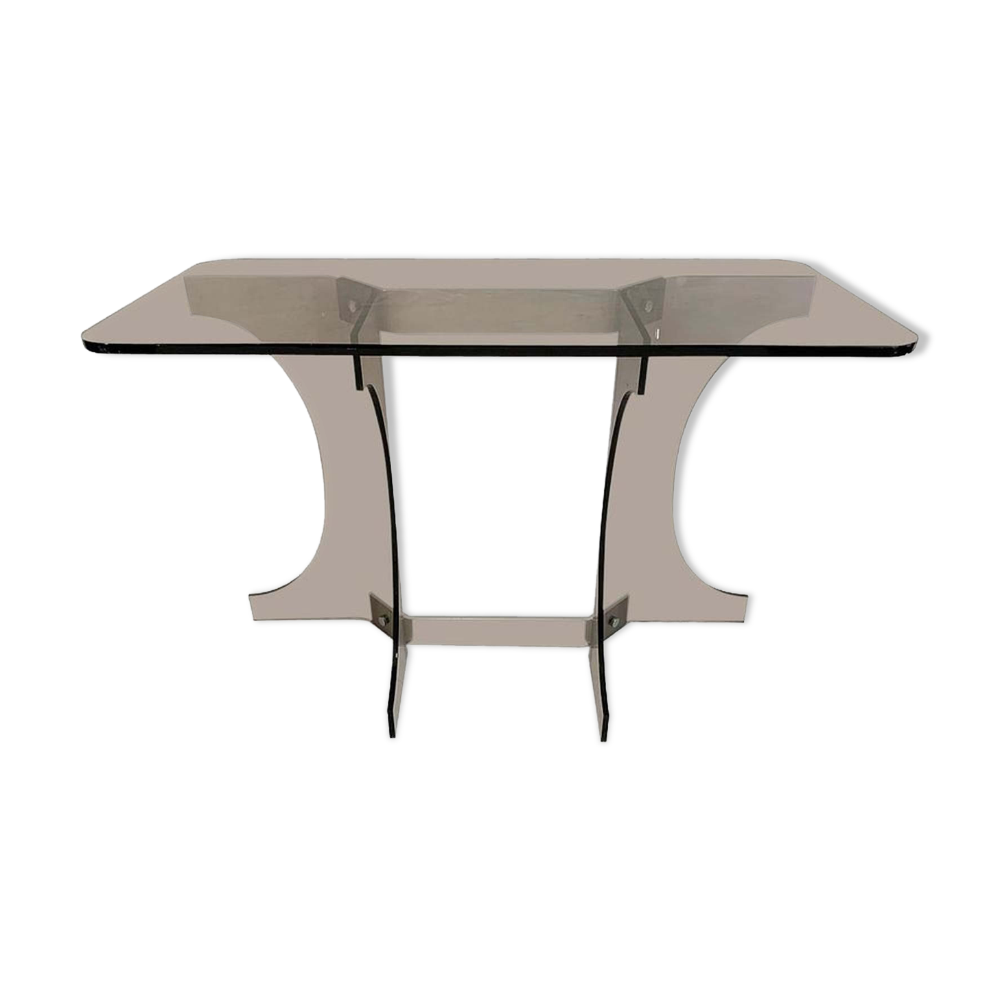 Alu console and smoked plexiglass