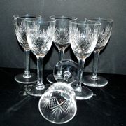 Set of 6 junon stemmed glasses cristallerie lorraine lemberg dlg chantilly h13.5