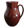 Pitcher / jug in fine red enameled earthenware called Carmelite - Between 1806 and 1840 - Sarreguemines
