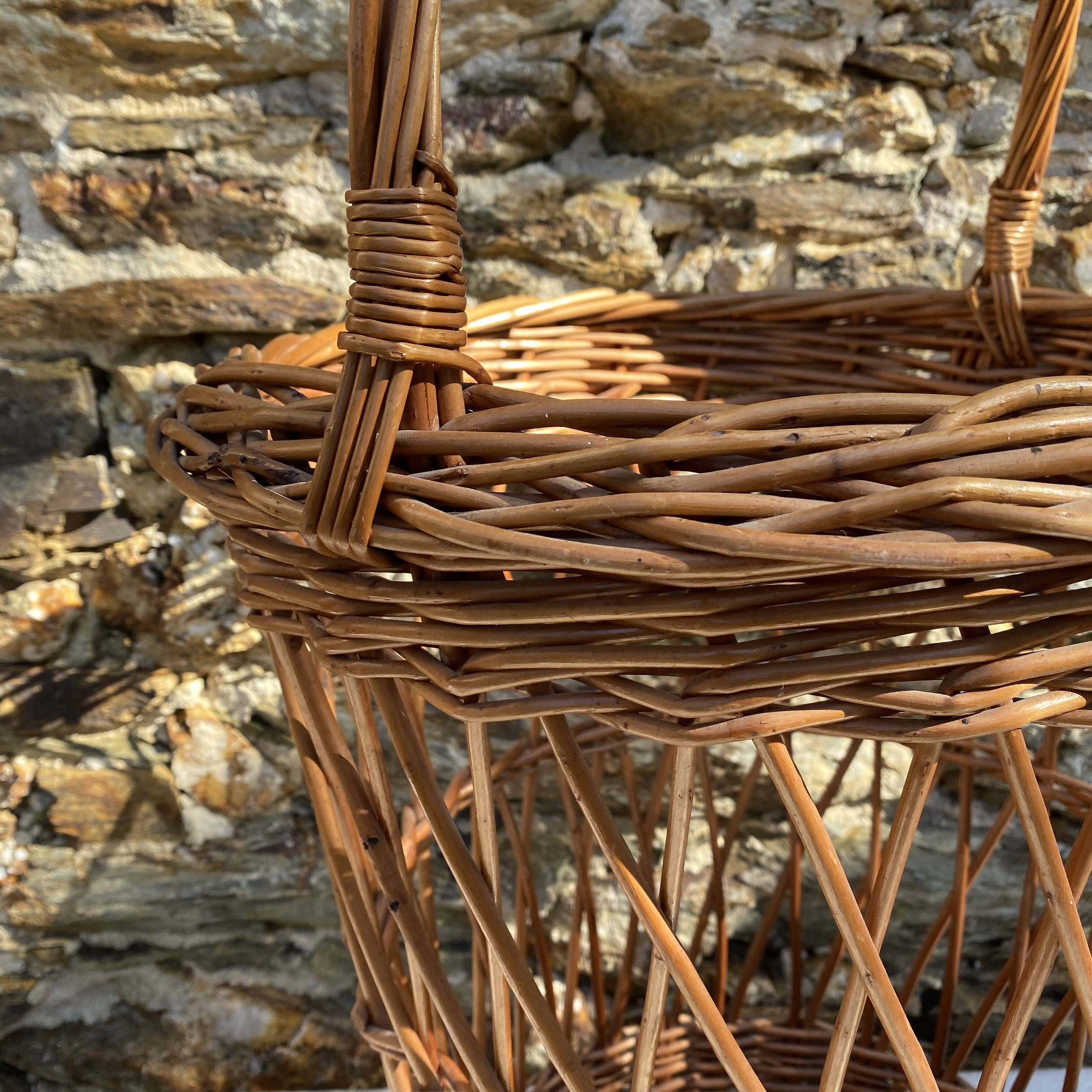 Large woven wicker basket