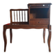 Vintage telephone bench in solid oak