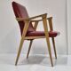 Fauteuil vintage pieds compas 1950