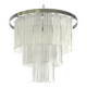 Diamond strips”listelli” murano glass belt chandelier