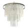 Diamond strips”listelli” murano glass belt chandelier