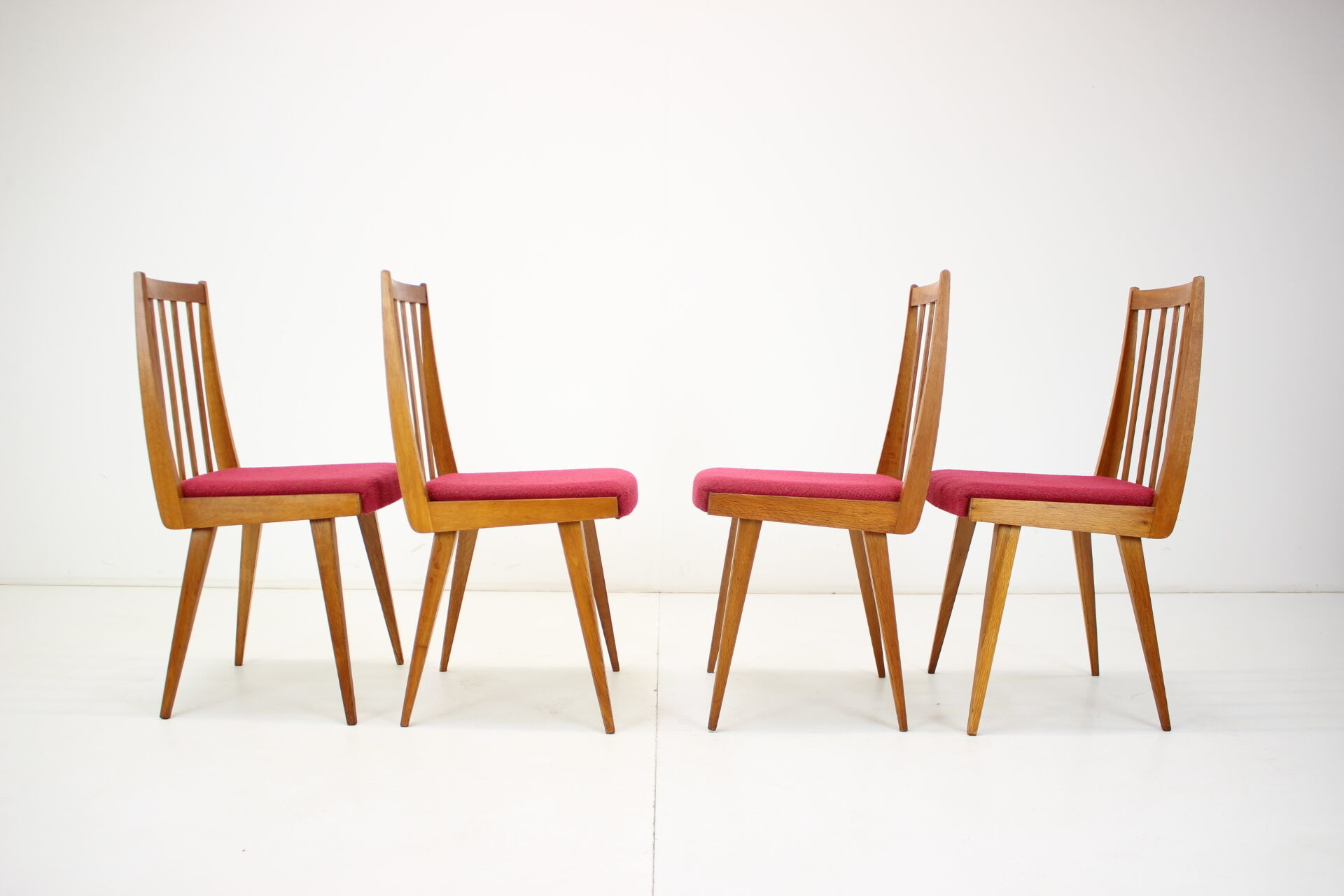 Set of four design dining chairs, 1960's.