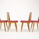 Set of four design dining chairs, 1960's.