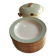 Vintage soup service in celadon green and ivory by villeroy & boch.