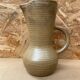 Old pitcher digoin stoneware beige made in france vintage