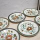 Série de 6 assiettes vintage éditées par Boch La Louvière