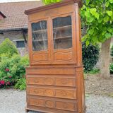 Impressive Castle Commode Forming Showcase From Louis XIV XVIII Eme Century