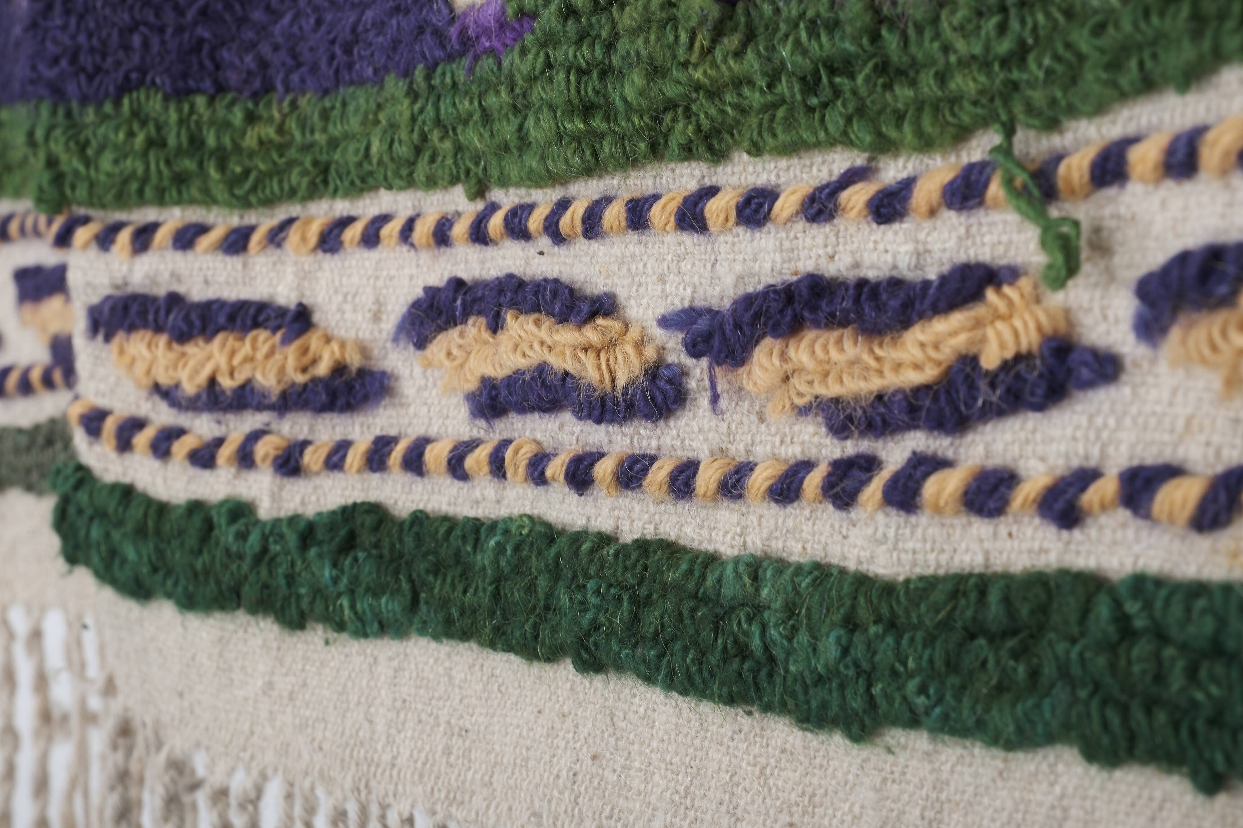 Vintage Turkish Oushak Rug Handwoven 108x150 cm