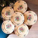Service 6 plates Luneville collection lamp lamps