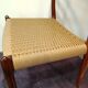 Chaises no78 palissandre/ corde Niels Otto Moller