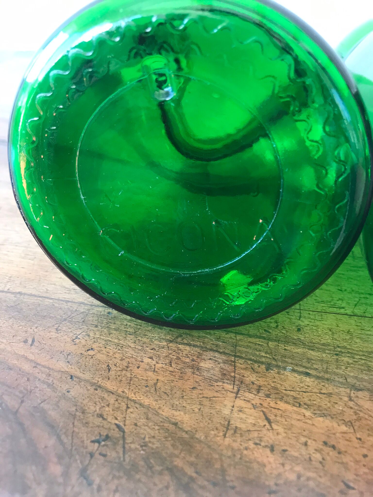 Green jars Cicona 70s