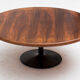 Table basse ronde en palissandre Danemark années 1960