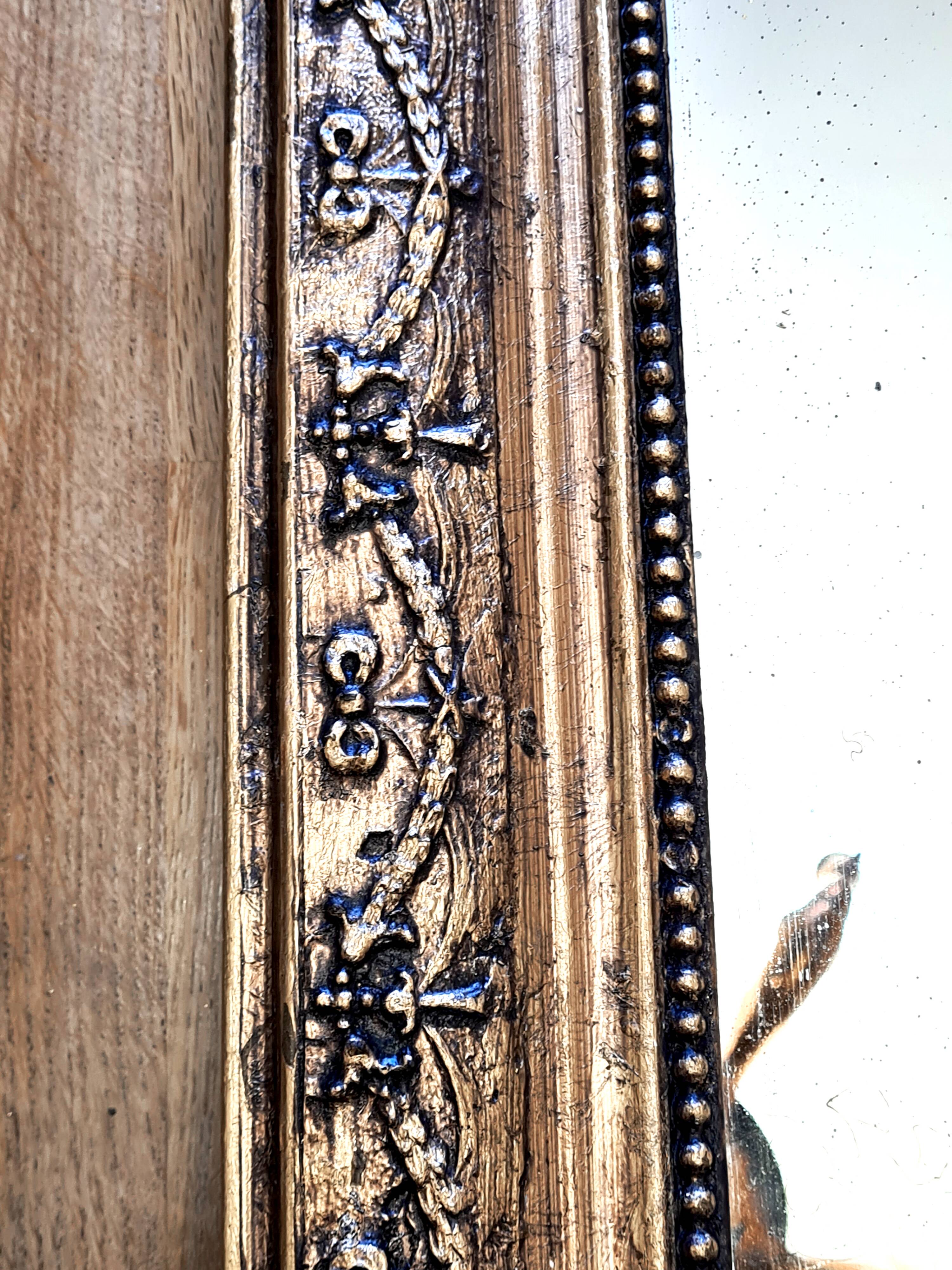 Antique gilded Louis-Philippe mirror – “Adélaïde”