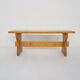 Scandinavian modern pinewood bench, 1960's