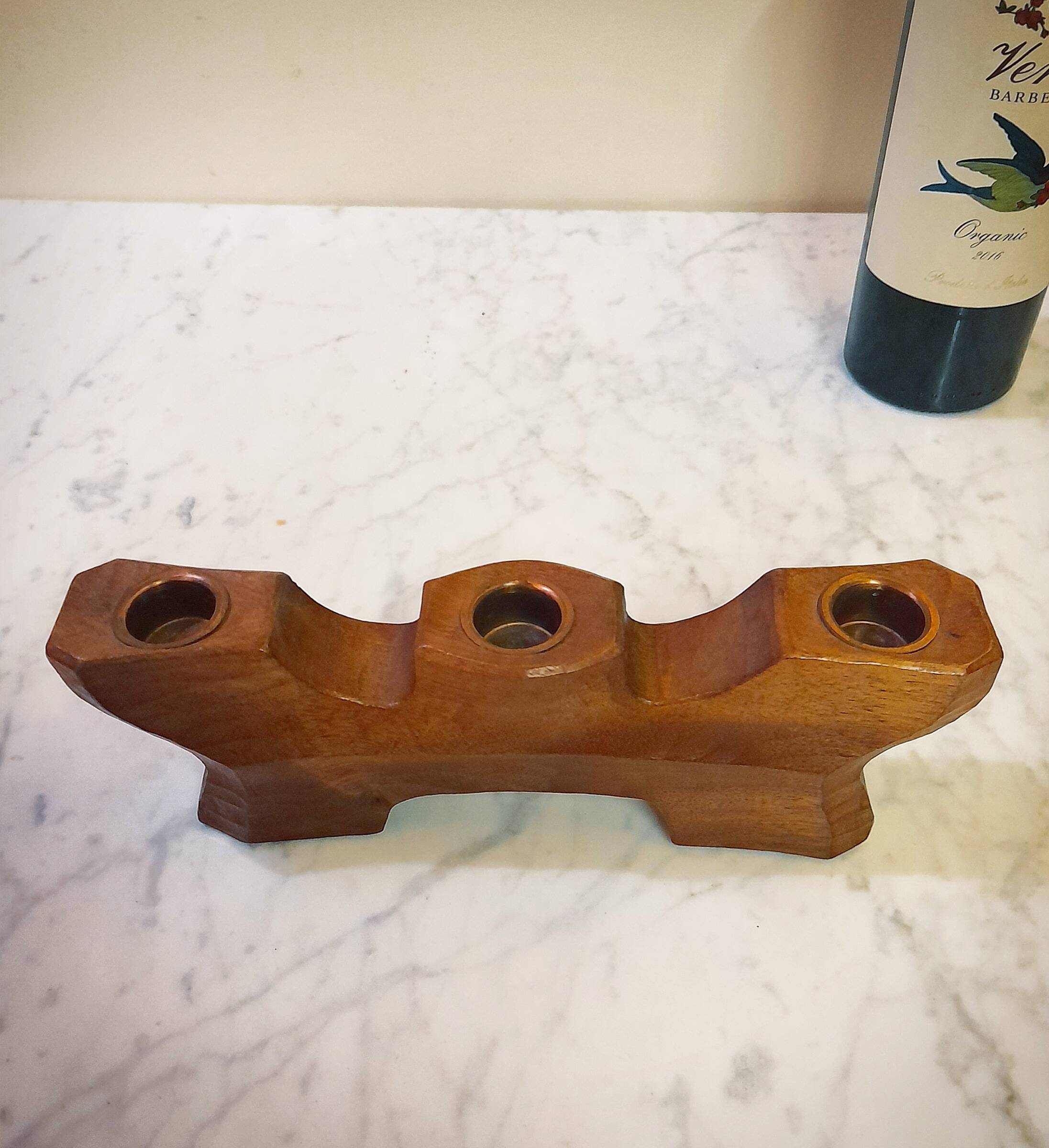 Reversible Anthroposophical Candle Holder in Lemon Tree, Dornach School