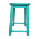 Tabouret en bois bleu