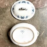 Sarreguemines tureen in iron clay, “Aida” service