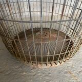 Metal basket, industrial style