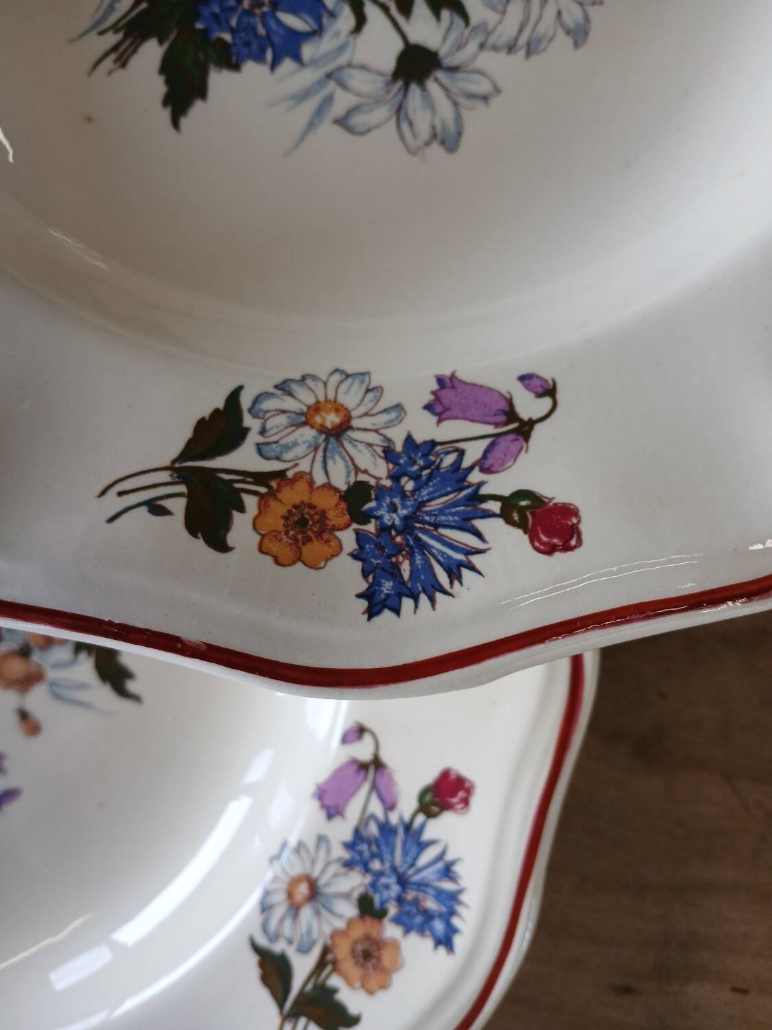 21 old Sarreguemines soup plates