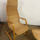 Superbe Ensemble Chaises et petite table en Osier