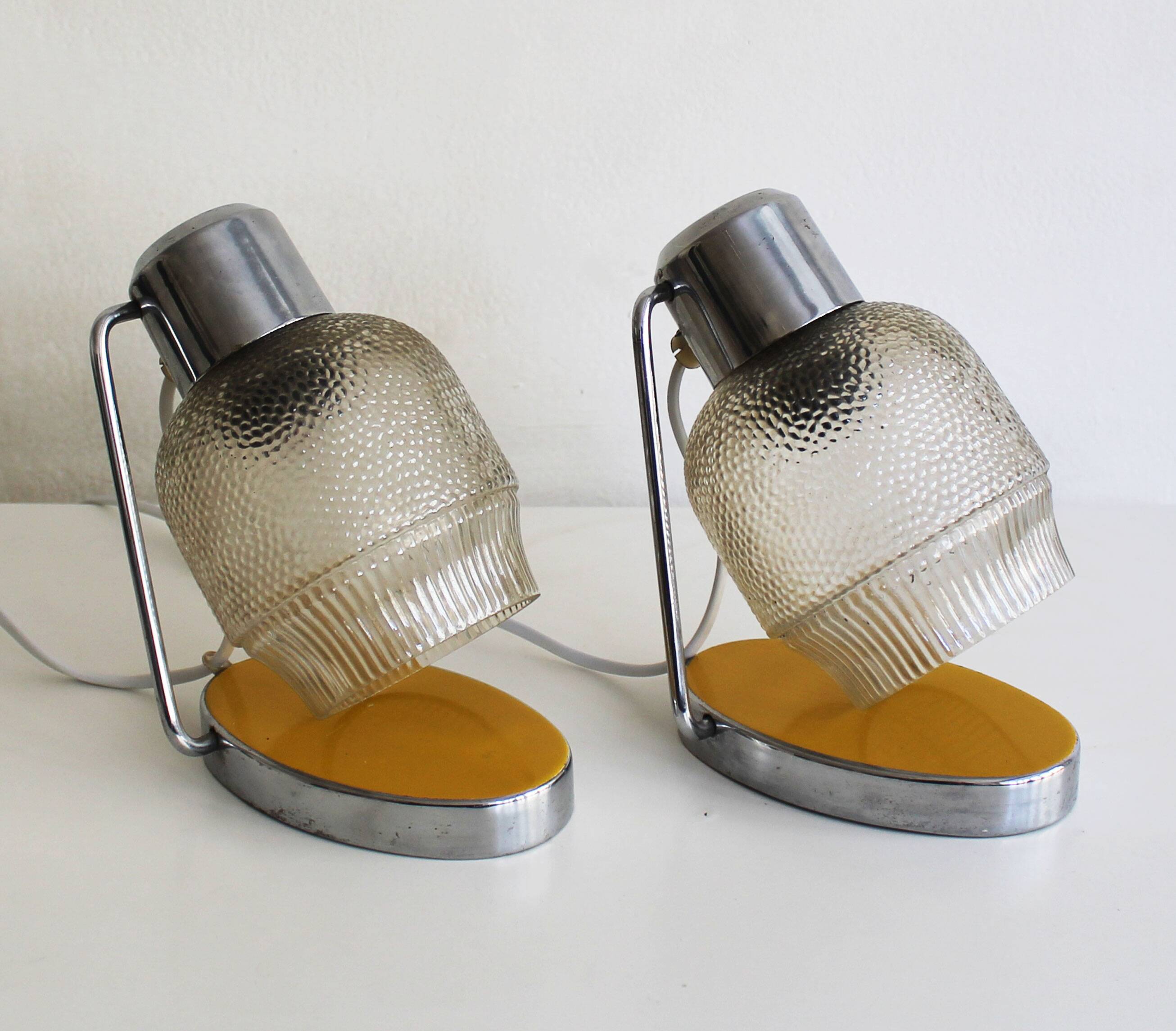 Paire de lampes de table Drupol des années 1950, modèle 21620