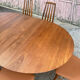 Solid teak table by Peter Hvidt for Soborg, 1956