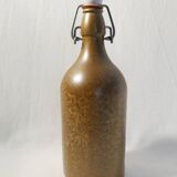 Bottle of vintage German beer MKM in brown stoneware 0.5L