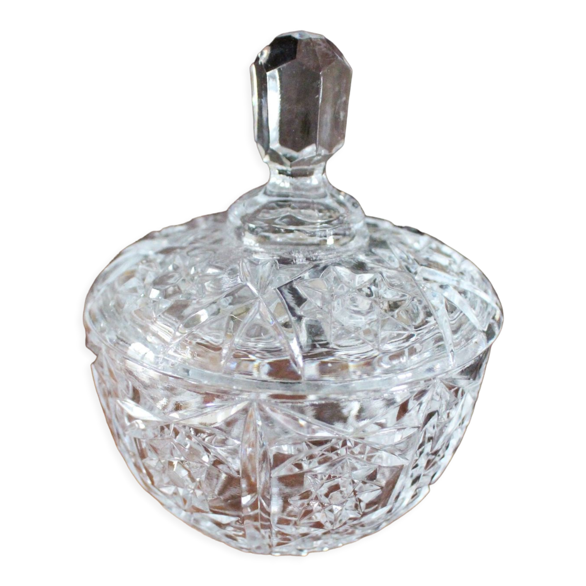 Sweeten Candy glass chiseled flowers