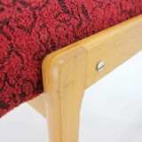 1960s Beech Stool ,Czechoslovakia