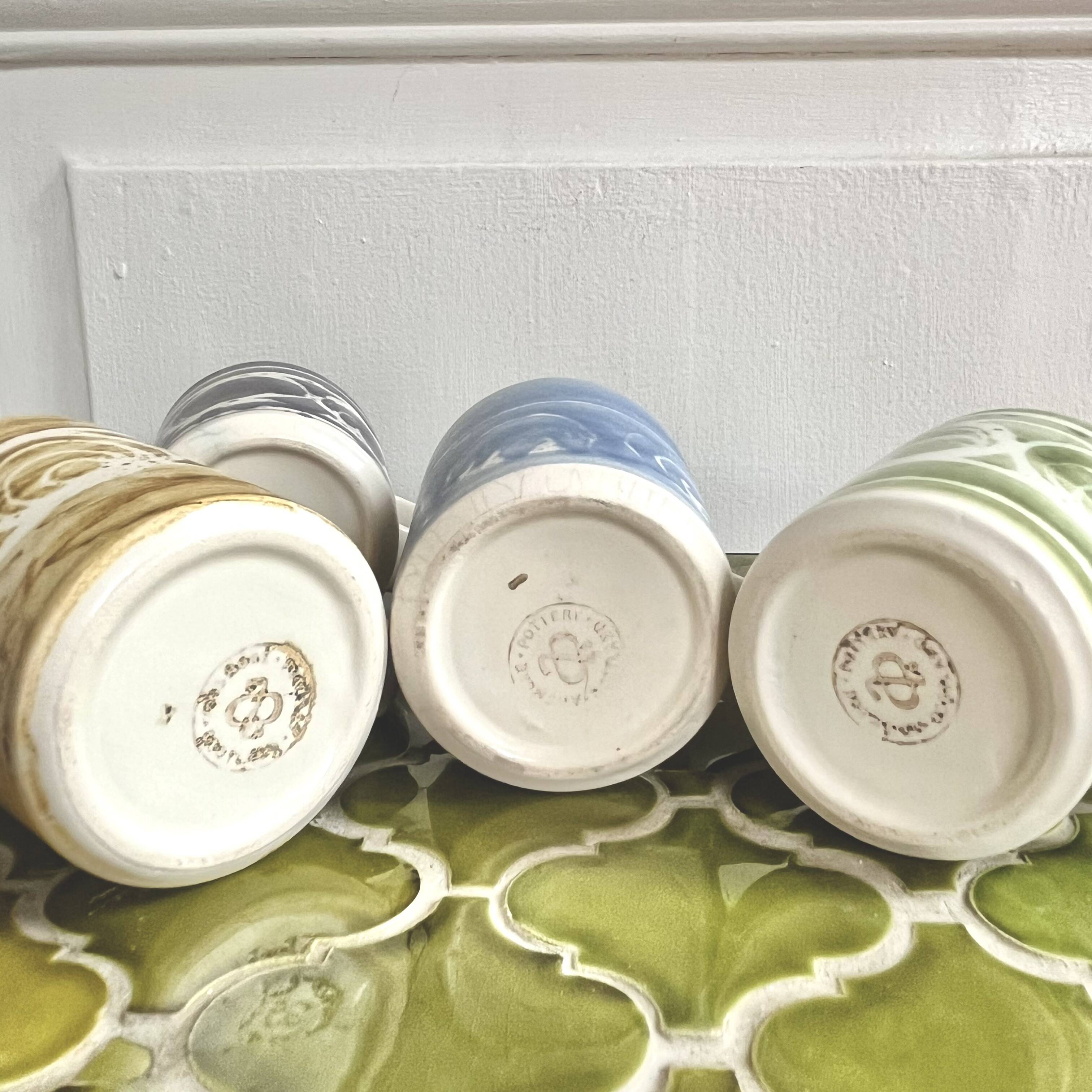 4 English ceramic mugs from the 70s