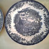 2 Churchill English porcelain dinner plates