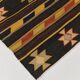 6x10 Dark Brown & Yellow Striped Handmade Wool Kilim Rug, 170x312 Cm