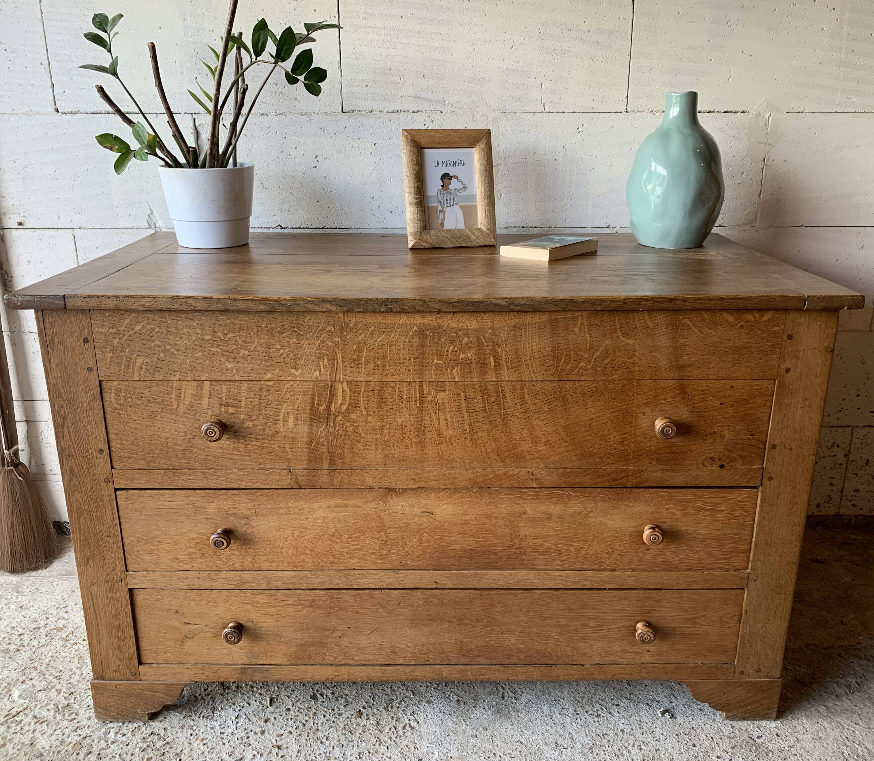 Chest of drawers, solid wood chest of drawers, 1950s