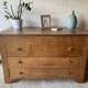 Commode, maie en bois massif, années 50