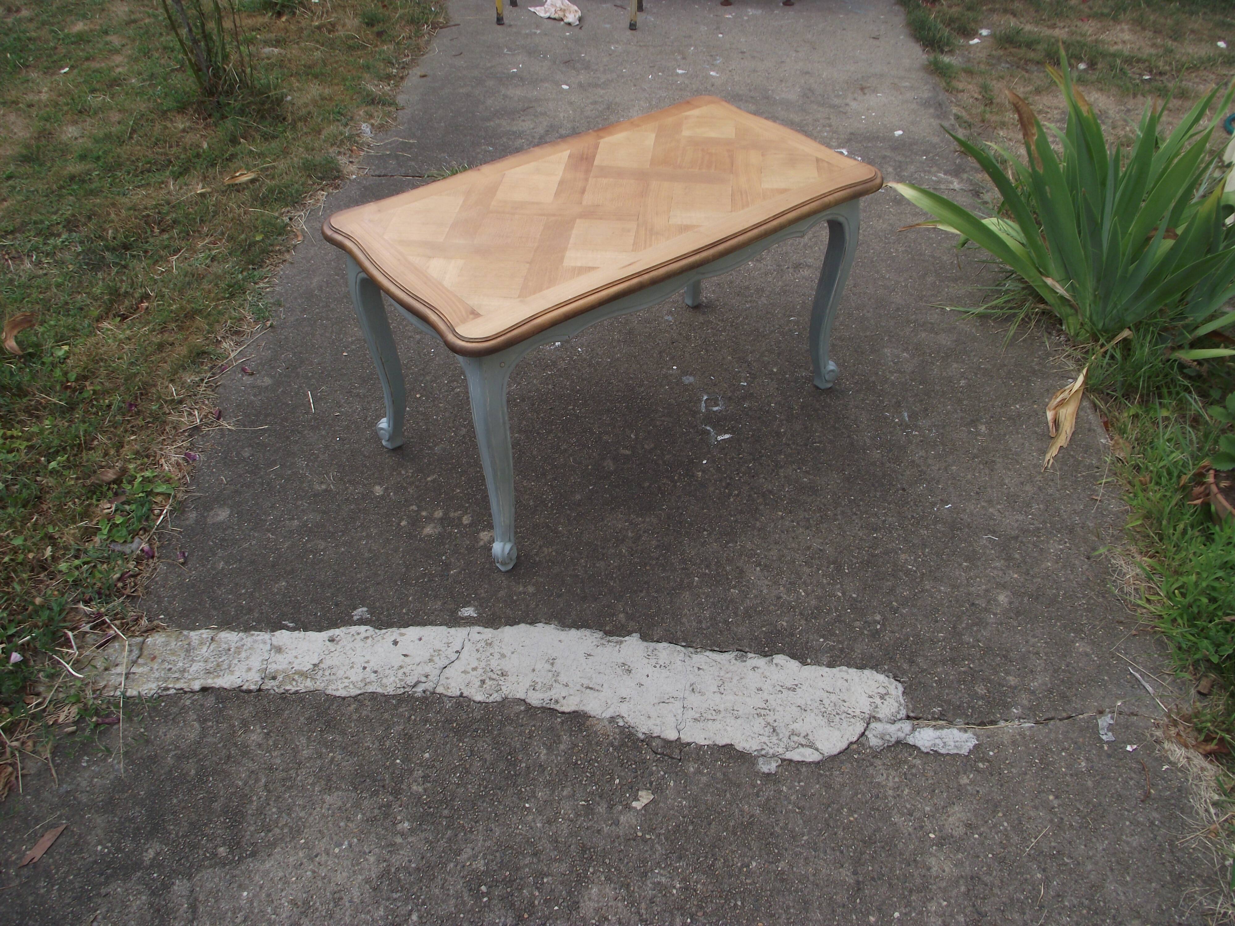 Louis XV-style coffee table in cherry