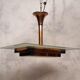 Art Deco pendant lamp by Henri Petitot - Patinated brass - Ca 1930