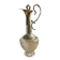 Antique jug / decorative carafe in cut glass and silver-plated metal