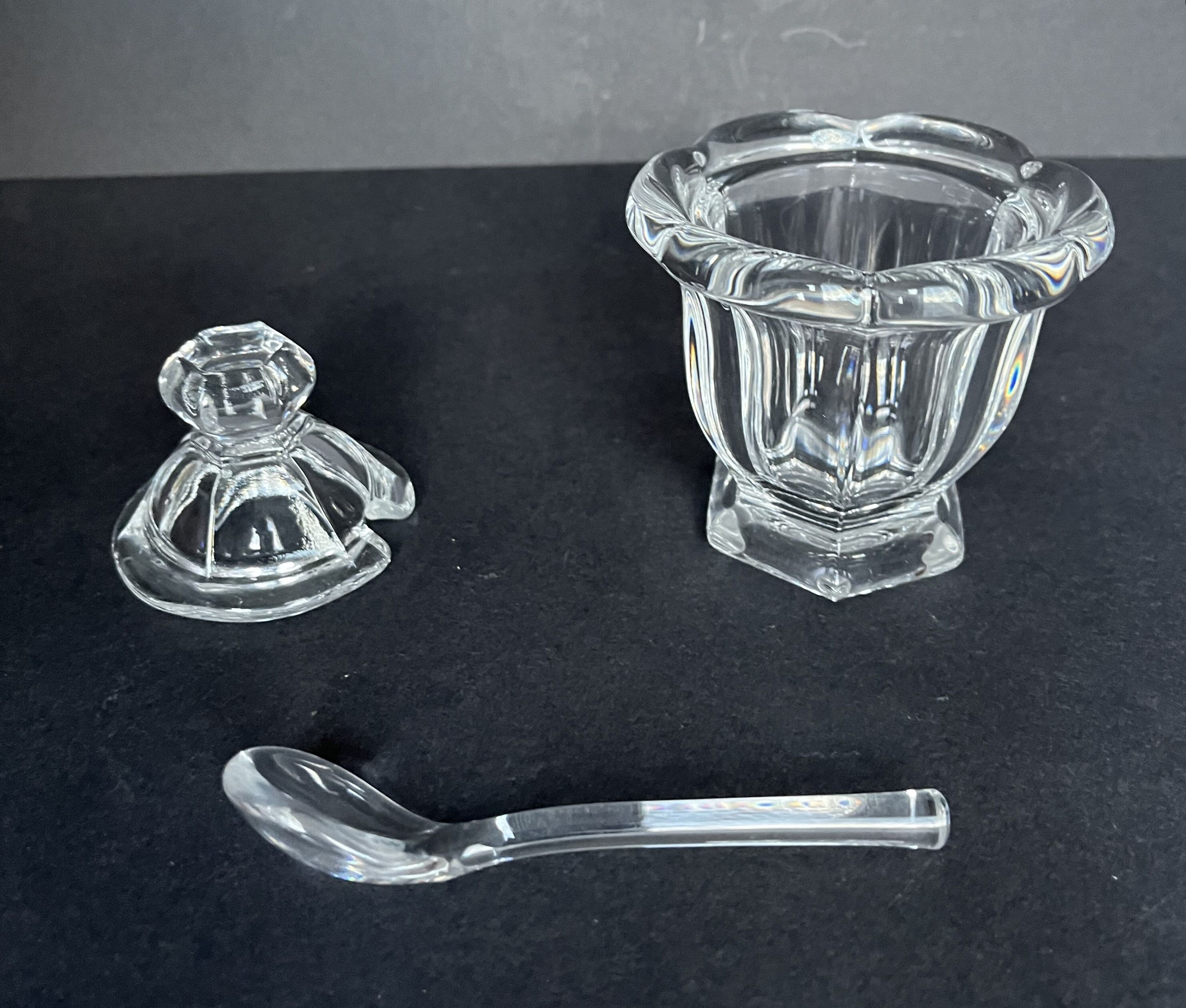 Baccarat crystal mustard