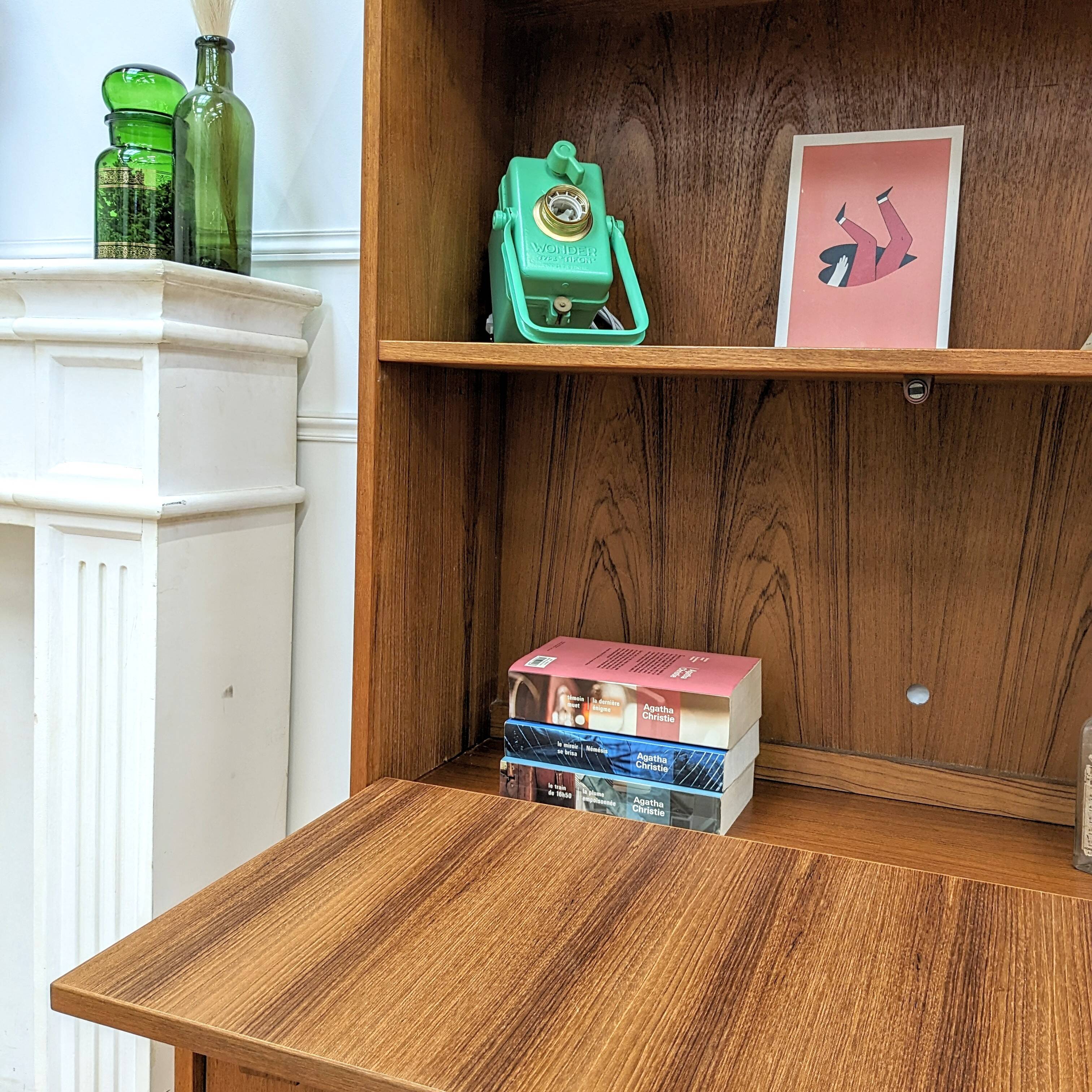 Vintage teak bookcase
