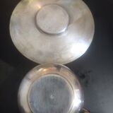 White metal plate and cup