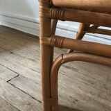 Rattan armchairs