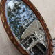 Miroir ovale biseauté Art déco