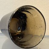 Blown and bubbled glass service from Biot