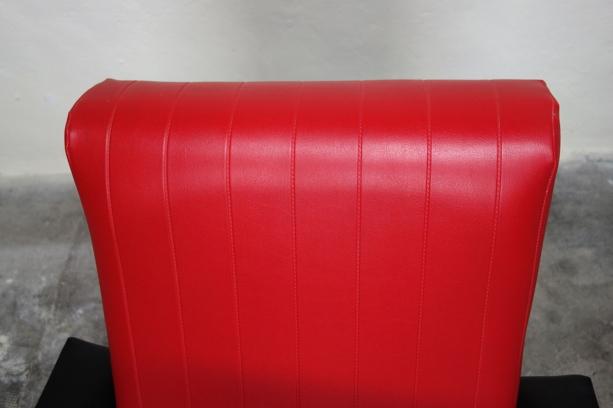 Vintage armchair Rockabilly rare reclining version with ashtray