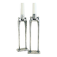 Brutalist candlesticks designed by Corry Ammerlan, 1970’s